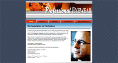 Desktop Screenshot of professionaleyewear.net