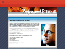 Tablet Screenshot of professionaleyewear.net